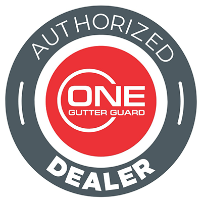 ONE Gutter Guard Authorized Dealer badge